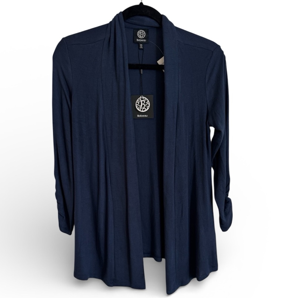 Bobeau Deep Blue Women's Cardigan